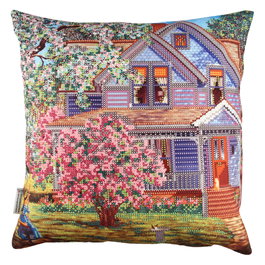 Aberto Design Cojín Multicolor con Relleno de Silicona 43x43 cm